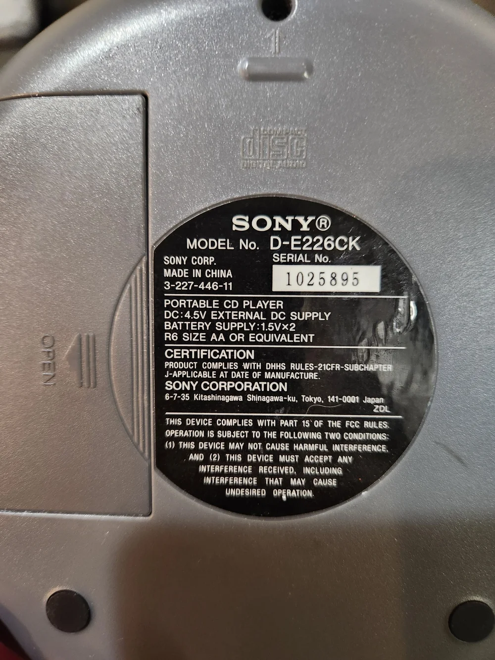 Vintage Sony& Koss Silver Portable CD Walkman Player - Car Ready Both Work